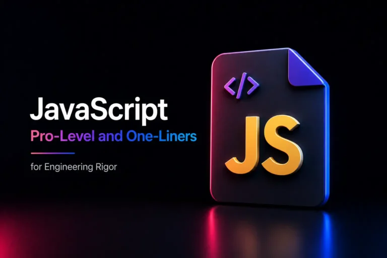 JavaScript Pro-Level and One-Liners for Engineering Rigor