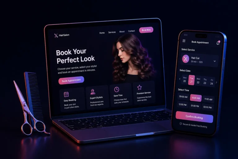 Online Booking Hair Salon Web App Development