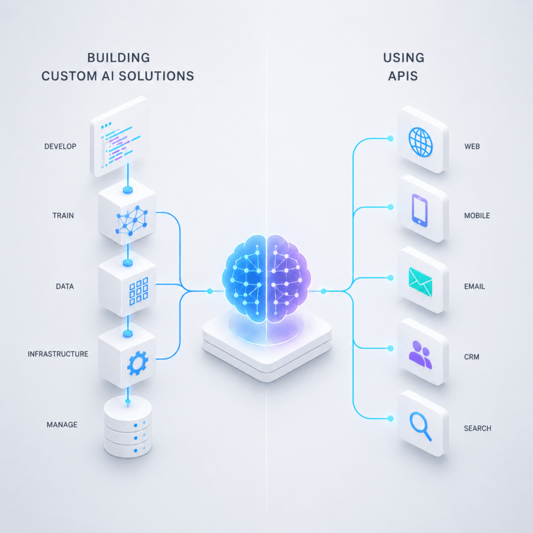 Building Custom AI Solutions vs. Using APIs